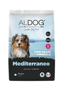 Aldog LowGrain Mediterraneo 3kg fronte